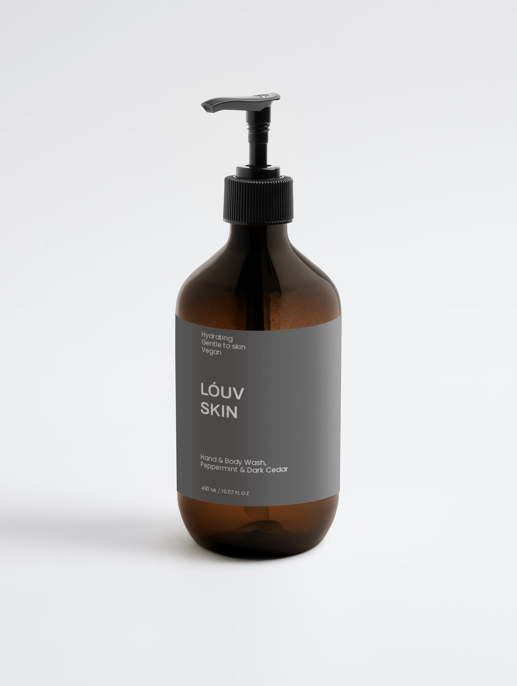 Hand & Body Wash, Peppermint & Dark Cedar